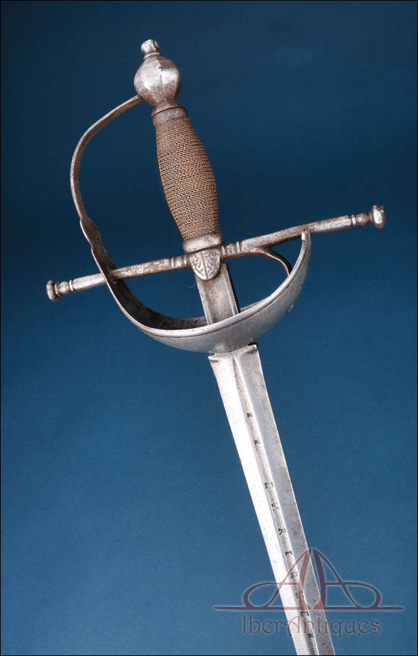 Espada antiguo española de barquilla siglo XVII Enrique Coel
