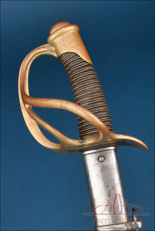 Sable antiguo caballería ligera francesa modelo 1882 Francia fechado 1883