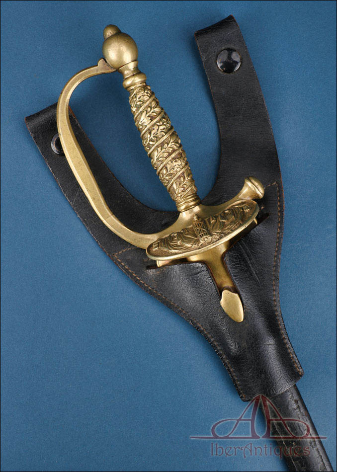 Espada Antigua de Suboficial de Justicia Militar Modelo 1853. Francia, c.1870