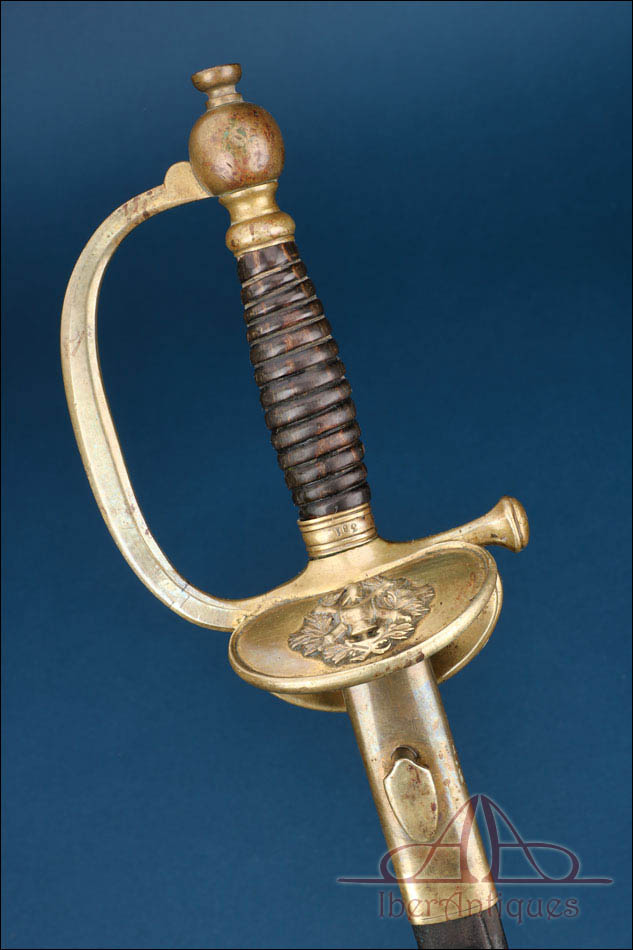 Antigua espada de alumno de la Escuela Politécnica Mod 1872. Francia