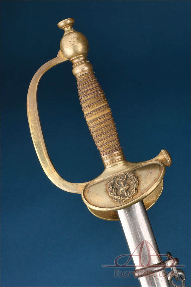 Antigua Espada de Oficial Subalterno de Sanidad. Modelo 1872. Francia