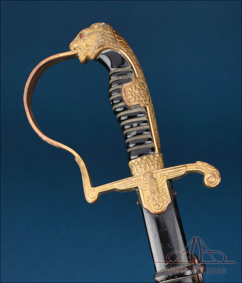 Antiguo Sable Nazi de Oficial del Heer. 3er Reich. Alemania. Circa 1935-1945