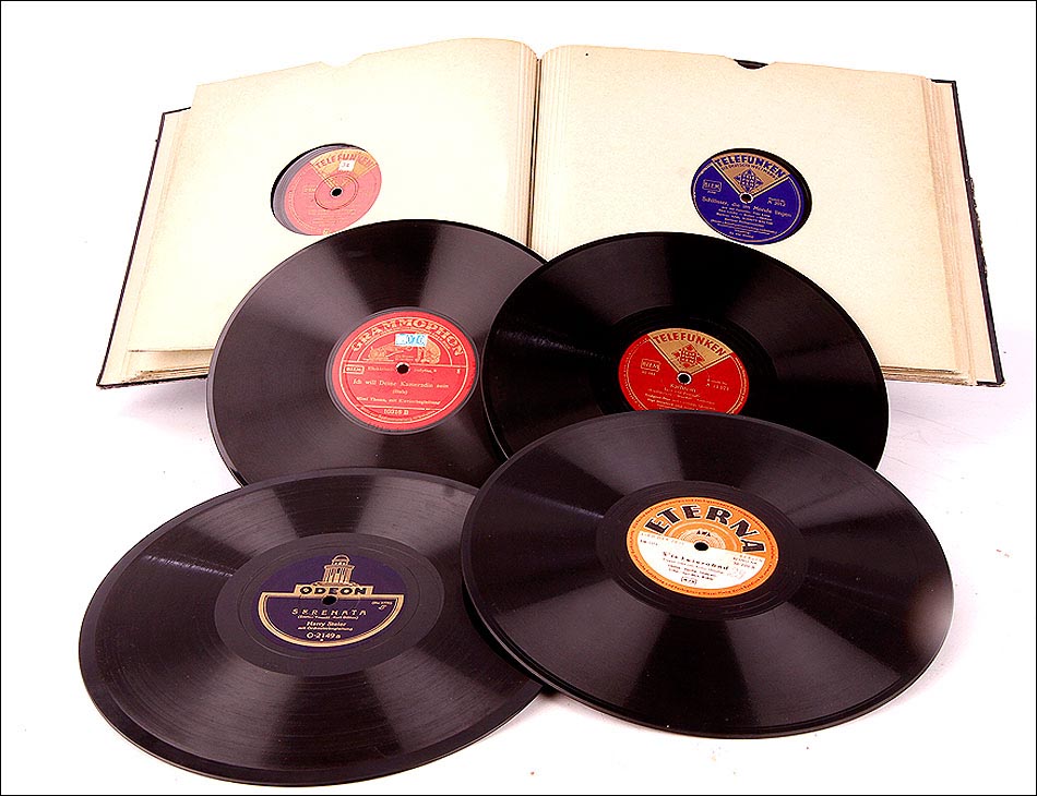 Discos de Piedra para Gramófono de 78 rpm - Musica Popular Alemana