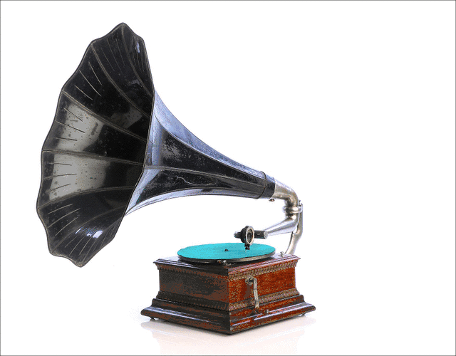Antiguo Gramófono HMV Monarch Junior. 1910