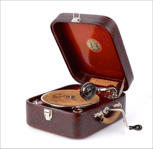 Gramófono Antiguo Le Stradivox. Modelo 1. Francia, Años 30