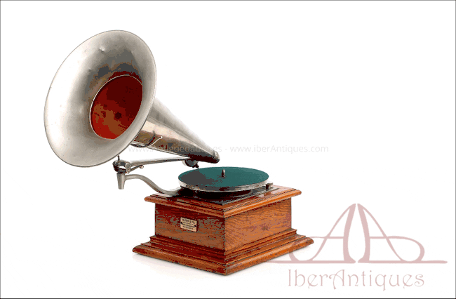 Antiguo Gramófono Zonophone 25N Europa ca. 1904