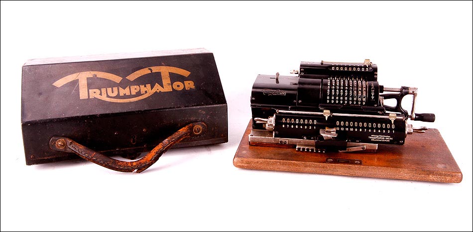 Antigua Calculadora Triumphator C. Alemania, Circa 1920