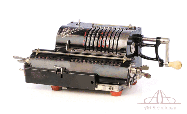 Antigua Calculadora Mecánica Thales. Alemania, Años 20