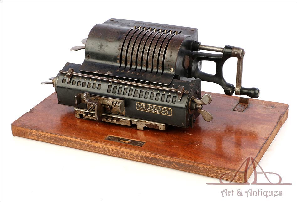 Calculadora Mecánica Antigua Trinks Brunsviga. Alemania, Circa 1920