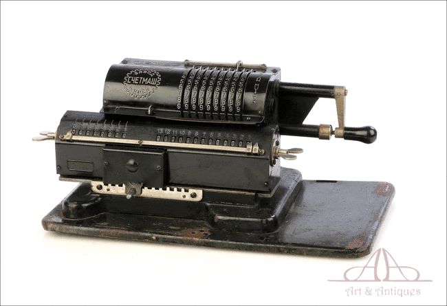 Antigua Calculadora Mecánica Felix. URSS, Circa 1930