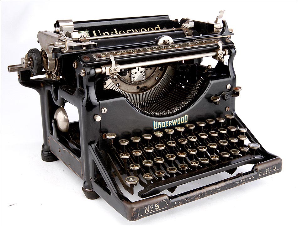 máquina de escribir underwwod