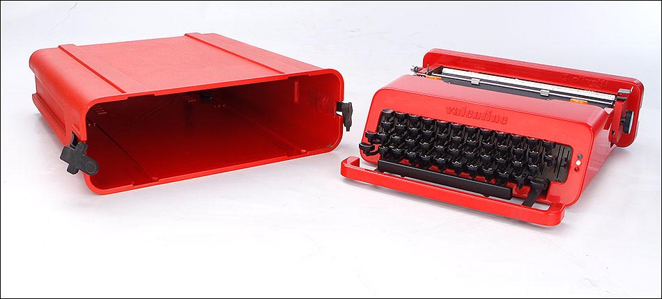 Elegante Máquina de Escribir Vintage Olivetti Valentine. Italia, Años 70