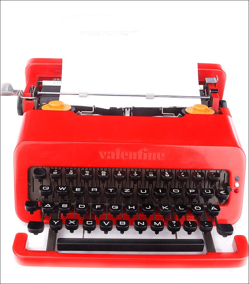 Elegante Máquina de Escribir Vintage Olivetti Valentine. Italia