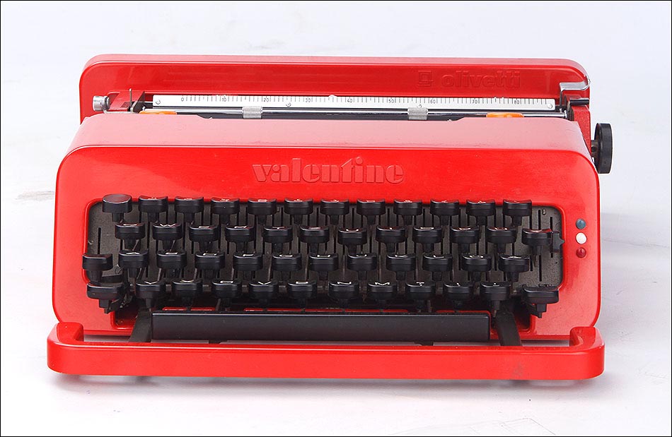 Elegante Máquina de Escribir Vintage Olivetti Valentine. Italia