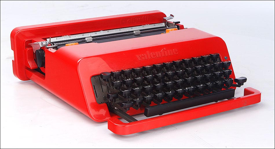 Elegante Máquina de Escribir Vintage Olivetti Valentine. Italia