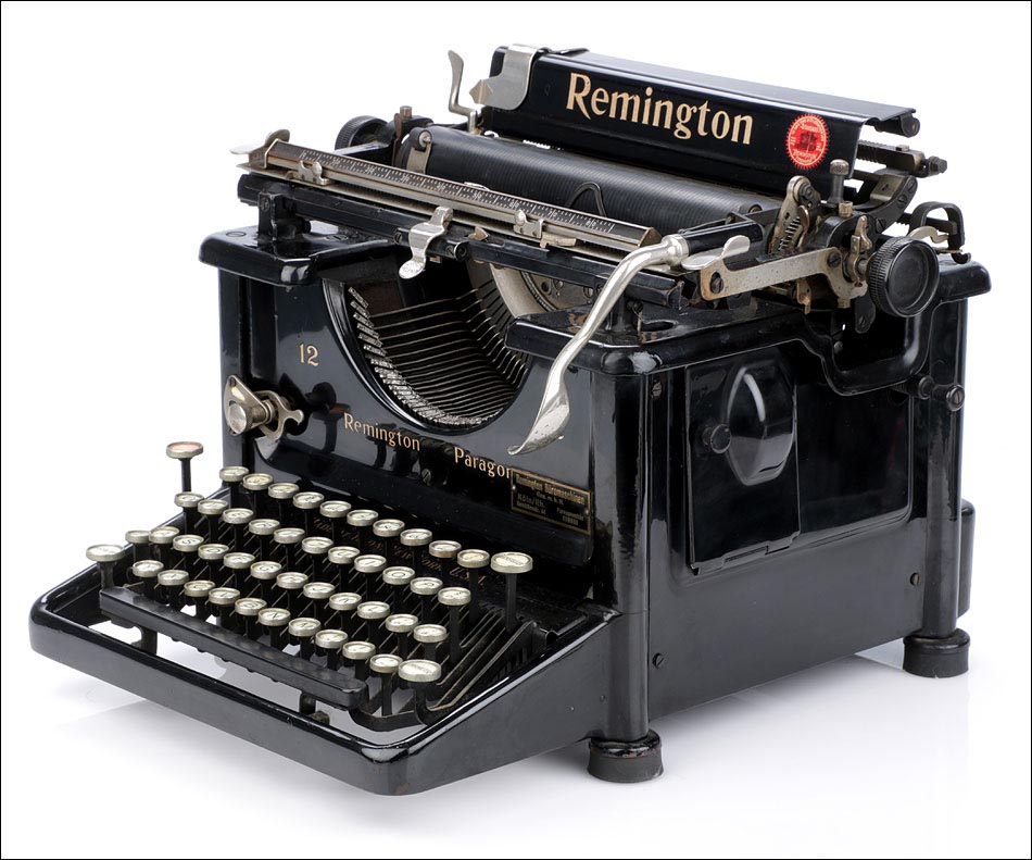 Antigua Máquina de Escribir Remington 12. USA, 1927