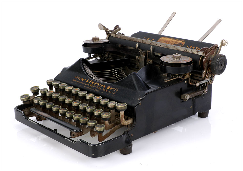 Antigua Máquina de Escribir Senta 1. Alemania, 1920