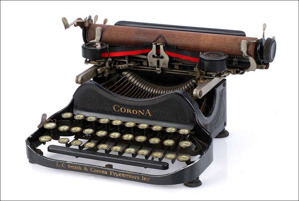 Antigua Máquina de Escribir Corona. Estados Unidos, 1926