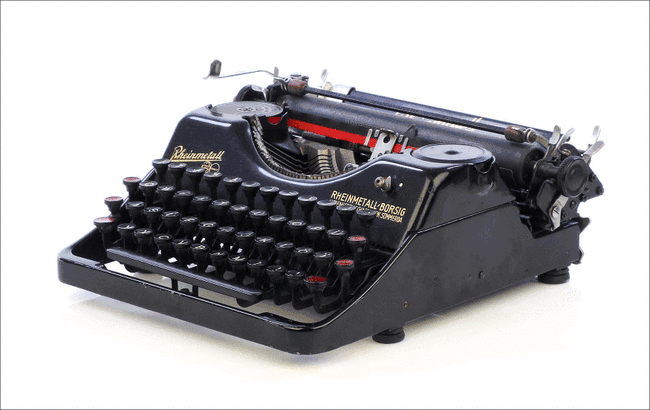 Antigua Máquina de Escribir Rheinmetall. 1931