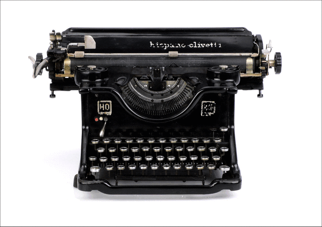 Antigua Máquina de Escribir Hispano-Olivetti M40. Años 30