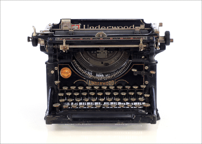 Antigua Máquina de Escribir Underwood 5