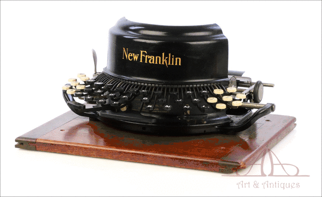 Rara Máquina de Escribir New Franklin III. Restaurada. Funcionando. Nueva York, USA, 1904