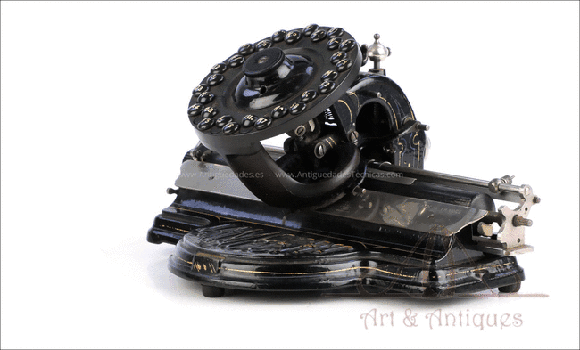 Antigua Máquina de Escribir Lambert. Francia, 1905