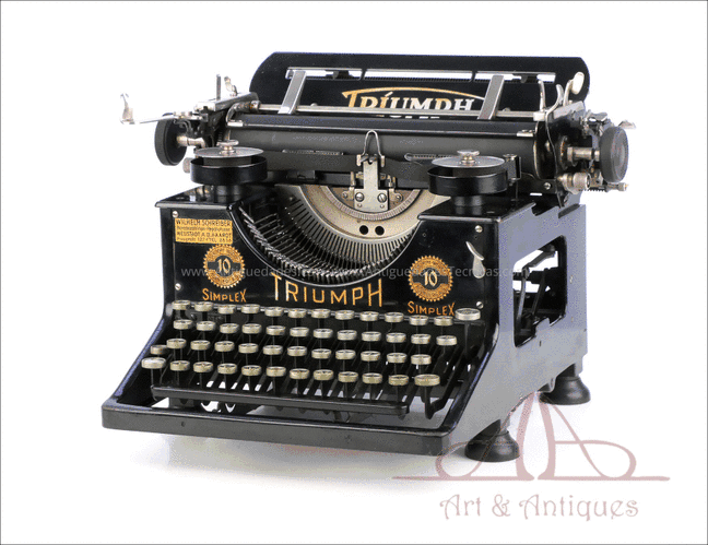 Triumph 10, Antigua Máquina de Escribir. Alemania, Circa 1925