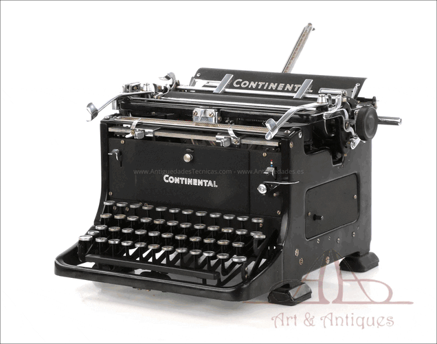 Máquina de Escribir Continental. Antigua. Alemania, Circa 1930