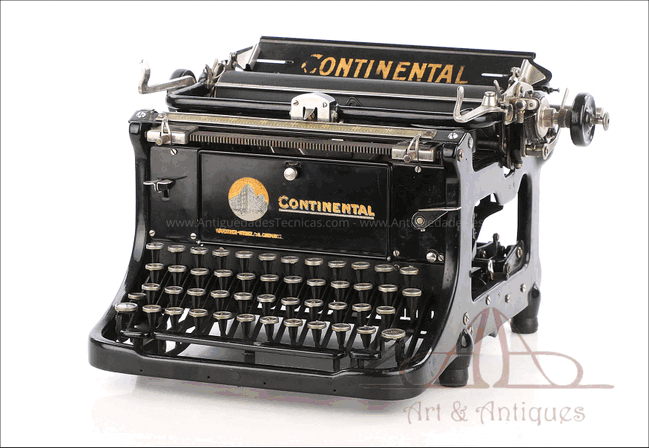 Antigua Máquina de Escribir Continental. Alemania, 1930
