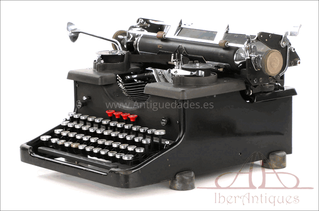 Antique Torpedo Typewriter mod. 6. Germany, Circa 1925