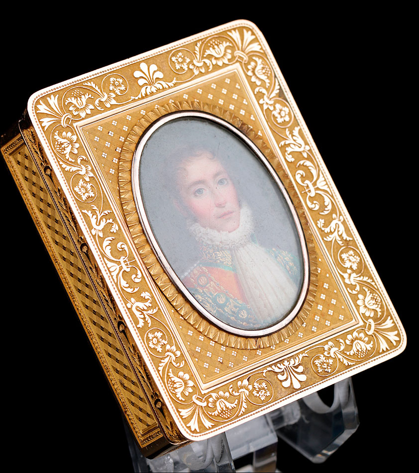 Caja de Rapé antigua. Oro 18K. Italia, Circa 1850