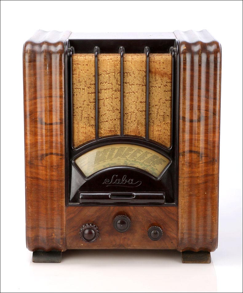 Antigua Radio de válvulas Saba 630 WL. Funcionando. Alemania 1935
