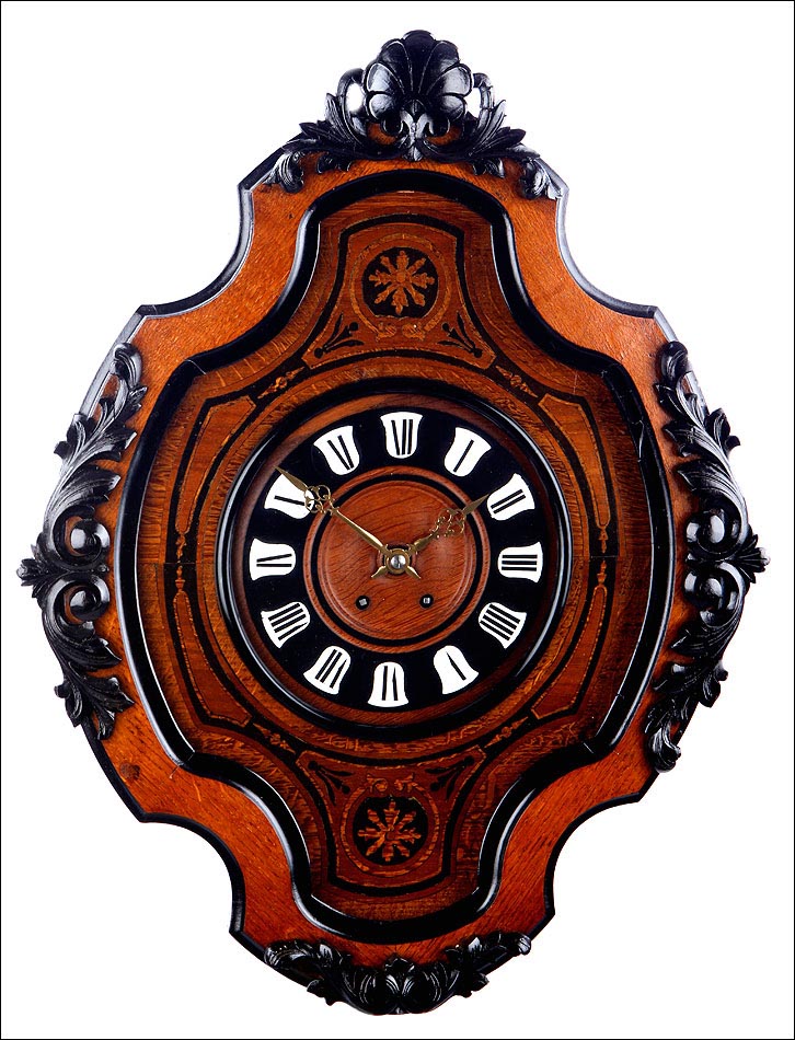 Antiguo Reloj de Pared Ojo de Buey. Francia, 1880