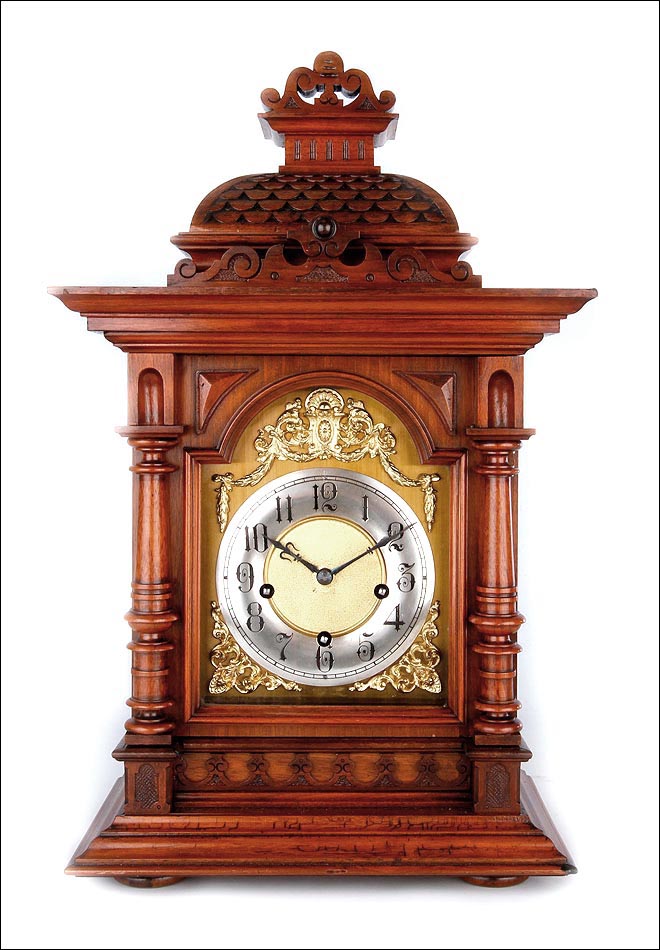 reloj antiguo de caoba