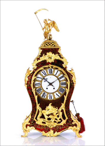 Reloj de Sobremesa Antiguo Boulle. Francia, 1870