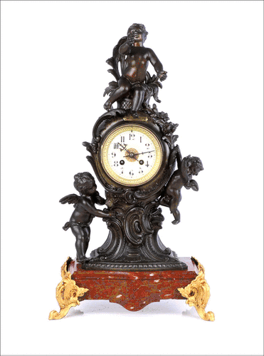 Reloj de Sobremesa Antiguo. Francia, Circa 1880
