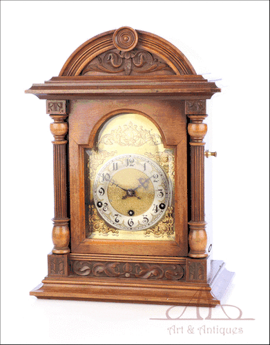 Antiguo Reloj de Péndulo con Sonería Westminster. Alemania, Circa 1900
